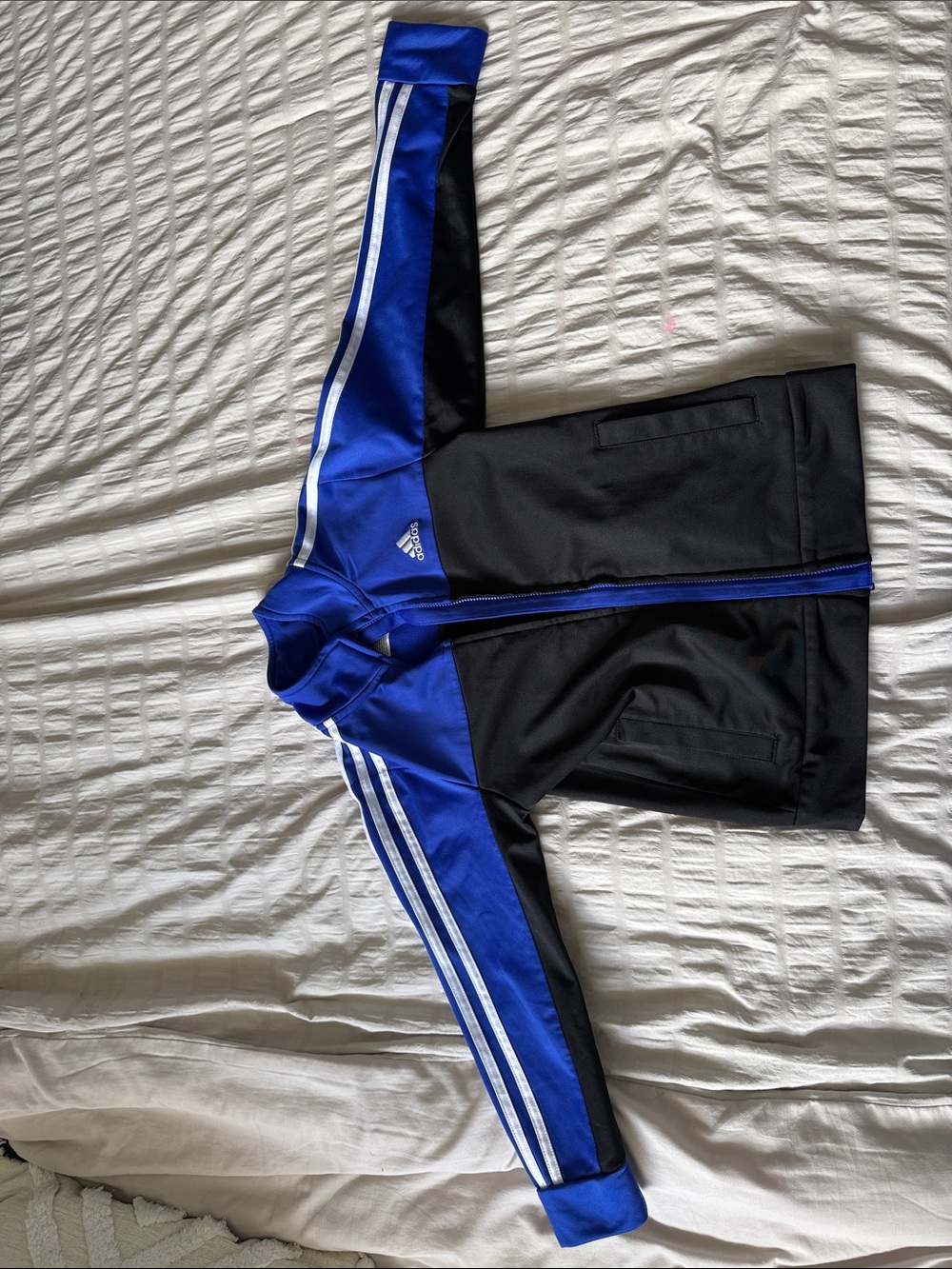 adidas Black & Blue Zip-Up Track Jacket